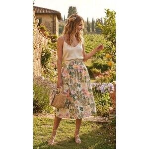 Nekane NKN NWT Floral Skirt Embroidered Sequin Sz L